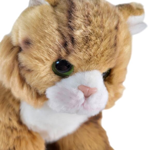 Realistic Maine Coon Cat Manny Realistic Plush Stuffed Animal Toy Brown White - Picture 11 of 16